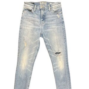 Lucky Brand Bridgette Skinny Jeans Candiani Light Wash Distressed Ankle 2/26